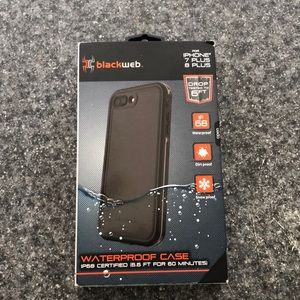 BlackWeb Black WaterProof IPhone 7/8 Plus Case